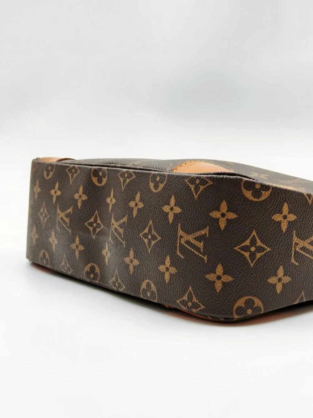 Louis Vuitton Monogram Boulogne 30 Shoulder Bag Brown Canvas Leather